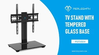 PSTVS04 Table Top TV Stand for 37quot 55quot TVs  PERLESMITH [upl. by Dressler]