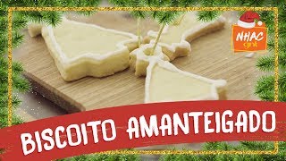 Biscoito de natal amanteigado  Receitas fáceis e rápidas de Natal [upl. by Norrahs]