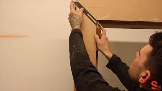 How to Fit Architrave to an Uneven Door Frame [upl. by Ennairej]