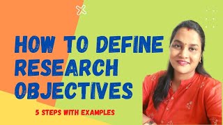 How to derive research objective  explained with example  research purpose [upl. by Lezned111]