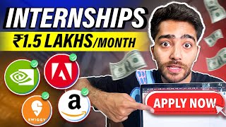 Companies Still Hiring Interns From 202425 Batch  Amazon Adobe Rubrik etc  15 Lacs per month🔥 [upl. by Julina275]