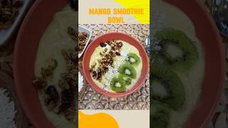 Mango Smoothie Bowl Recipe Quick And Healthy Vegan Breakfast Idea [upl. by Yrtnej]