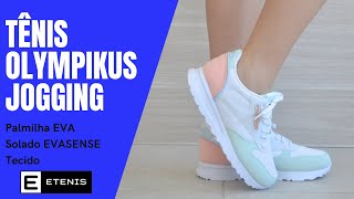 Tênis Feminino Olympikus Jogging Casual Leve Conforto Branco Multi cor [upl. by Eniac]