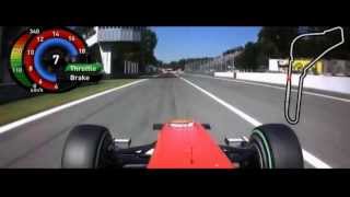 F1 2010 Monza Fernando Alonso Onboard Pole Lap FOM HD [upl. by Weathers]