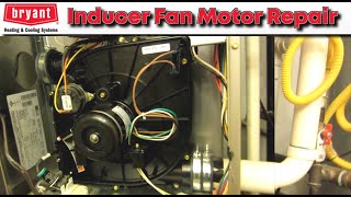 Bryant Furnace Inducer Motor Repair  HVAC Fan Motor Replacement  Noisy Loud [upl. by Riannon]