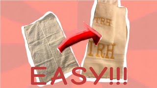 DIY Easy Embroidering Towels Using Janome S9 [upl. by Tenom155]