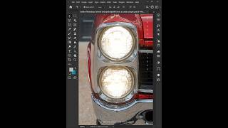 Adobe Photoshop Tutorial  How to make light effect with car photoshop photoshoptutorial [upl. by Llamaj562]