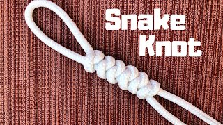 How to tie the Snake Knot easy method [upl. by Yonatan957]