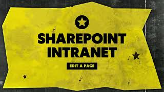 SharePoint Intranet Edit a Page [upl. by Elleira151]