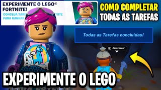 COMO COMPLETAR TODAS AS MISSÕES TAREFAS EXPERIMENTE O LEGO FORTNITE JOGUE LEGO FORTNITE  Fortnite [upl. by Brasca32]