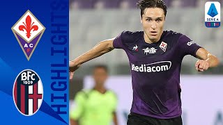 Fiorentina 40 Bologna  Chiesa scores first Fiorentina hattrick since Aquilani  Serie A TIM [upl. by Joab]