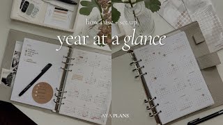 How Im Using The Year At A Glance Pages In My Planner  Decorate  Plan With Me [upl. by Kast]