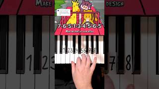 My Ordinary Life The Living Tombstone Piano Tutorial shorts [upl. by Hilliard371]