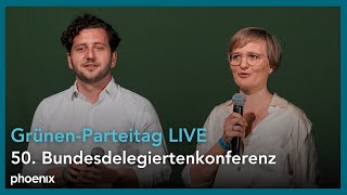 50 Bundesdelegiertenkonferenz Parteitag Bündnis 90Die Grünen  Tag 2 [upl. by Broder460]