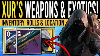 Destiny 2 XURS NEW WEAPONS amp RARE ARMOR 2nd February Xur Inventory  Armor Loot amp Location [upl. by Evod]