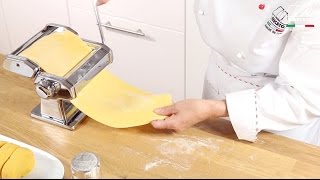 Homemade fresh pasta with Marcato Atlas 150 Classic  Video tutorial [upl. by Ribak]