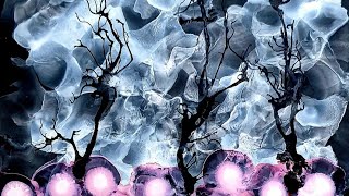 Alcohol Ink Fluid Art Tutorial On black Nara Paper  nr 90 [upl. by Mycah]