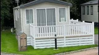 Victory Stonewood 38122 bed room with deck on Bramble Beck Holiday Park North Lakes [upl. by Ulund]