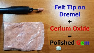 Cerium Oxide Polishing with Dremel and Felt [upl. by Aitercul]