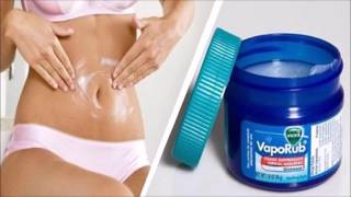 Cómo Utilizar El Vicks VapoRub Para Deshacerse De La Grasa Del Vientre Y Quemar Grasa Mientra Duerme [upl. by Anilesor]