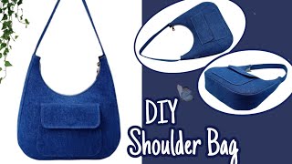 DIY Shoulder Bag Hobo Bag Tutorial amp Pattern [upl. by Dlaniger320]