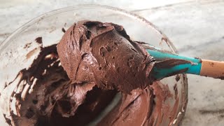 Chocolate butter cream frosting recipe [upl. by Hannavahs]