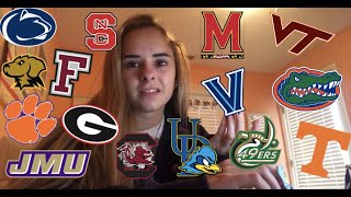 realistic College Decisions Reactions Fordham Penn State UGA Virginia Tech more [upl. by Aicirtal]