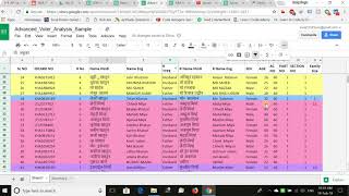 Advanced Voter list In Excel short version  Voter List In Excel  Pdf To Excel Convet Voter List [upl. by Edobalo]