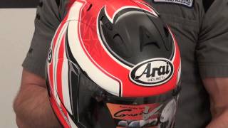 Arai Corsair V Nicky 3 Stars Helmet Video Review from SportbikeTrackGearcom [upl. by Irneh]