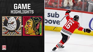 Anaheim Ducks vs Chicago Blackhawks  Full Game Highlights  CHSN Blackhawks [upl. by Maccarthy404]