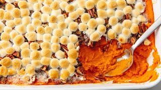 How To Make Sweet Potato Casserole With Marshmallows And Pecans  Delish [upl. by Bendick183]