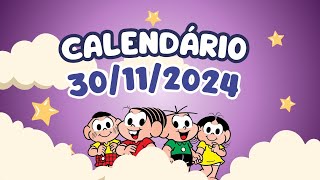 CALENDÁRIO DE 30 DE NOVEMBRO DE 2024 ALUNONOTADEZ10 ensinofundamental [upl. by Franciska]