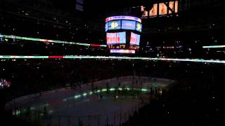 Chicago Blackhawks hit the ice and the National Anthem Nov 17th 2013 [upl. by Claman]