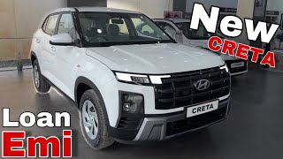 New CRETA 2025 Updated Model Loan EMI Finance Price Full Details [upl. by Etteluap778]