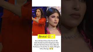 Farah Khan Bashed Edin 🔥😲 Big Boss 18 🔥bigboss18 biggboss shorts youtubeshorts trending [upl. by Anisamot]