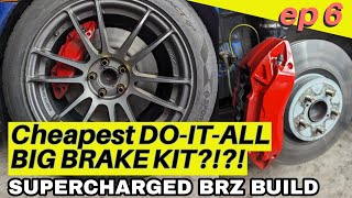 Installing Brembo Big Brake Kit on Supercharged BRZ  DIY Brake Upgrade [upl. by Achorn]