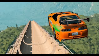 Big Ramp jumps with Expensive Cars 1  BeamNG Drive Crashes [upl. by Maggy]