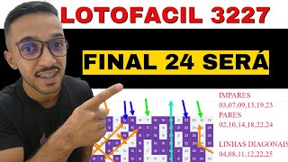 🟣 LOTOFACIL 3227 Dicas Analise E Sugestões [upl. by Garibald]