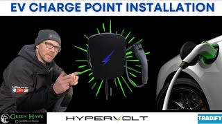 INSTALLING A ELECTRIC VEHICLE CHARGER BY HYPERVOLT [upl. by Three]