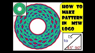 How to make a Pattern in MSW LogoMSW LOGO command for PatternMSW logo command for class 4 amp 5 [upl. by Nan669]