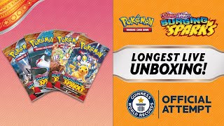 Pokémon Guinness World Records ™ Attempt For The Longest Livestream TCG Unboxing – 24hrs To Go [upl. by Cece383]