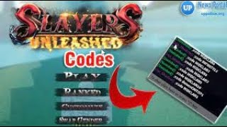 The codes for Slayers Unleashed Without Subscribing to there Patreon 2022 [upl. by Ileray898]