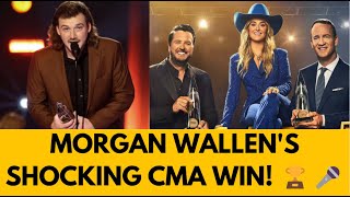 Morgan Wallens Unbelievable CMA Win 2024s Shocking Moment 🎤✨ [upl. by Lirpa]