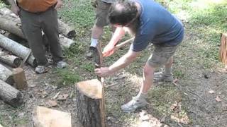 A Glimpse at Splitting Oak with Peter Follansbee [upl. by Nelyag]