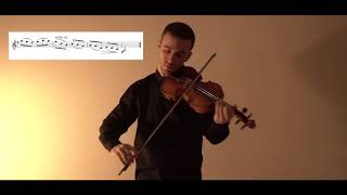 Rieding Violin Concerto in B Minor Op 35 II Mov Andante  Sefa Emre İlikli [upl. by Aralc930]