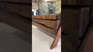 Zebra wood and black walnut Mmmm hozier woodworking [upl. by Stannfield]