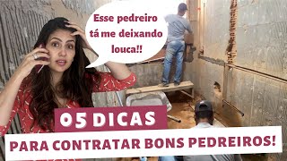 05 Dicas Para Contratar Bons Pedreiros  Larissa Reis Arquitetura [upl. by Janelle]