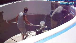 Fiberglass pool repair restoration and resurfacing  Fort Lauderdale [upl. by Ybloc]