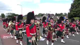 The Linlithgow Marches 2019  The Royal Regiment of Scotland  Part 18 4KUHD [upl. by Llovera]