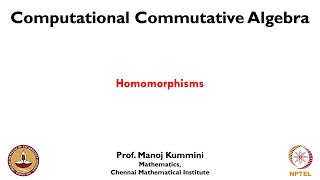 mod01lec02  Homomorphisms [upl. by Yesima]